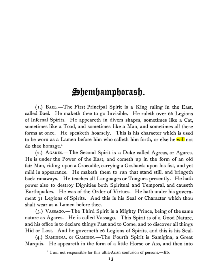 Original scan of The Goetia, PDF page 27