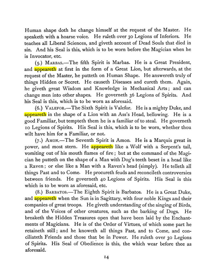 Original scan of The Goetia, PDF page 28