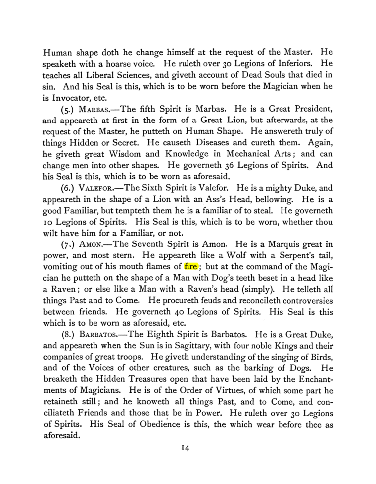 Original scan of The Goetia, PDF page 28