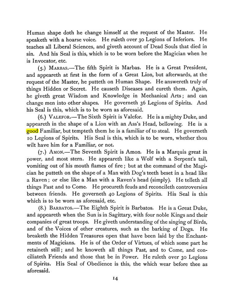 Original scan of The Goetia, PDF page 28