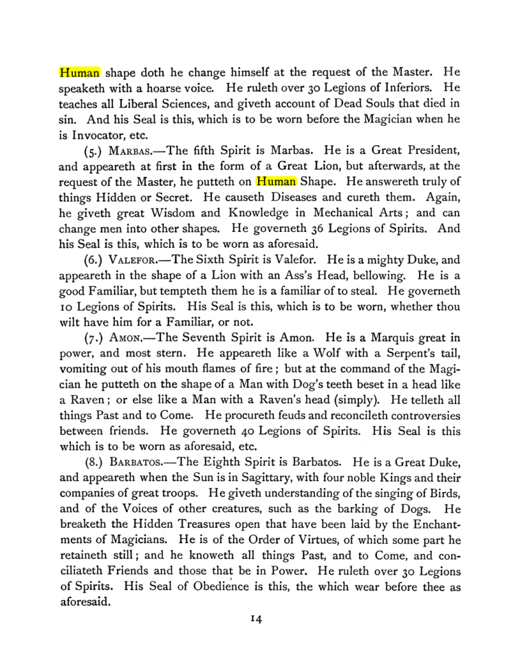 Original scan of The Goetia, PDF page 28