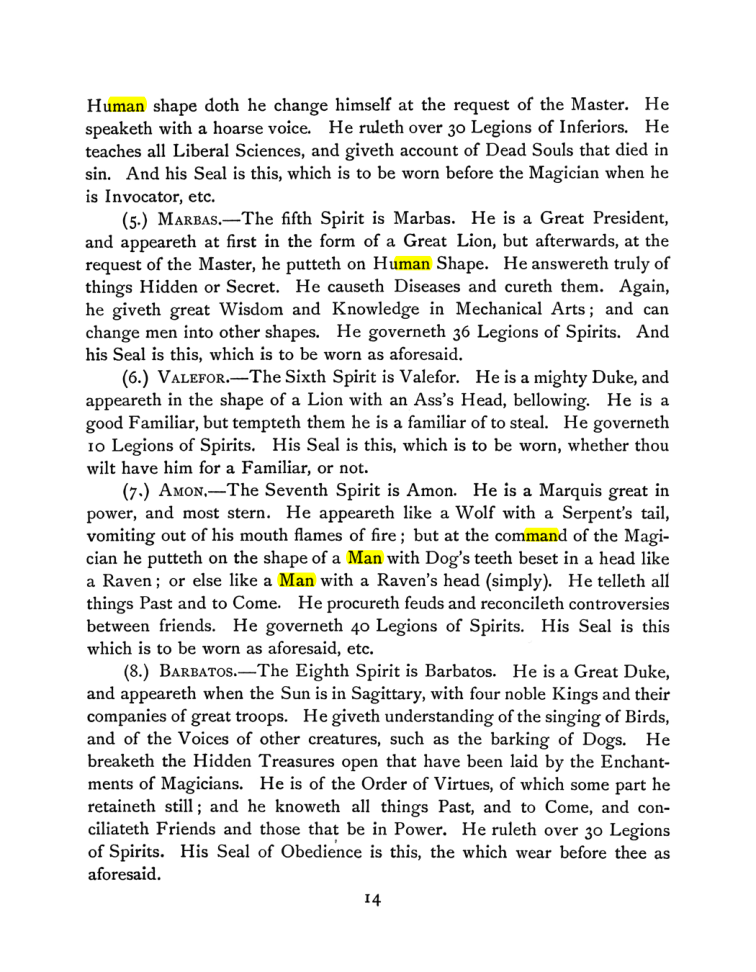 Original scan of The Goetia, PDF page 28