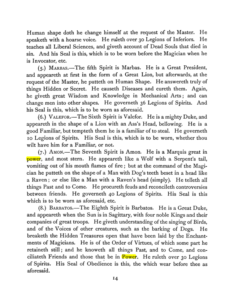 Original scan of The Goetia, PDF page 28