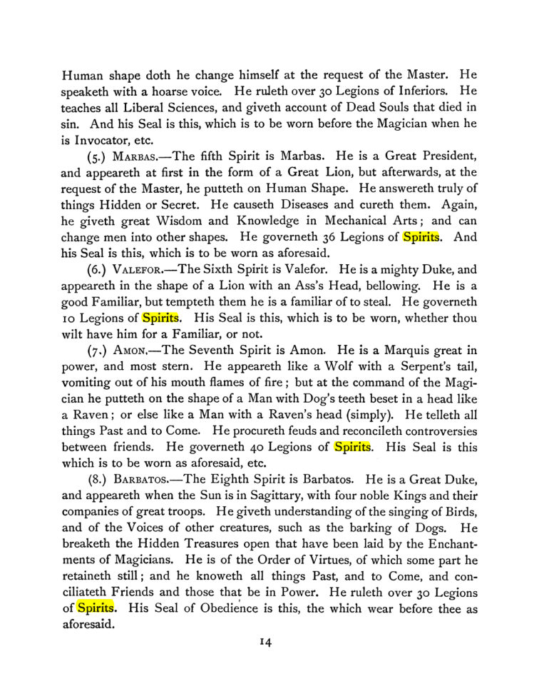 Original scan of The Goetia, PDF page 28