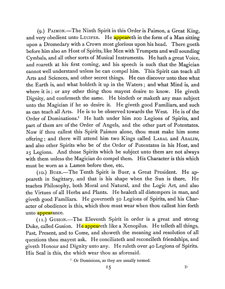Original scan of The Goetia, PDF page 29