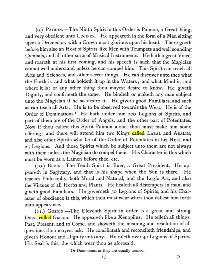 Original scan of The Goetia, PDF page 29