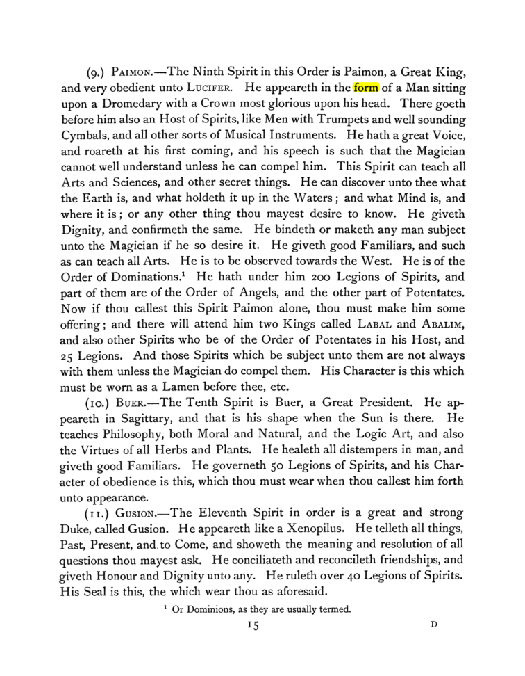 Original scan of The Goetia, PDF page 29