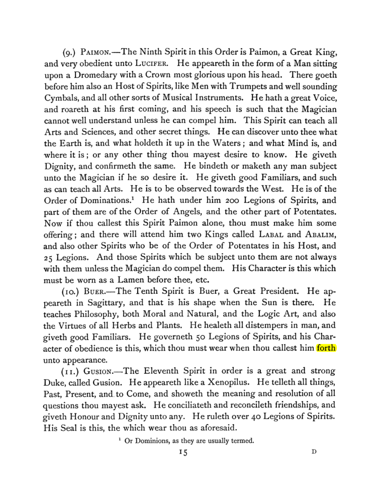 Original scan of The Goetia, PDF page 29