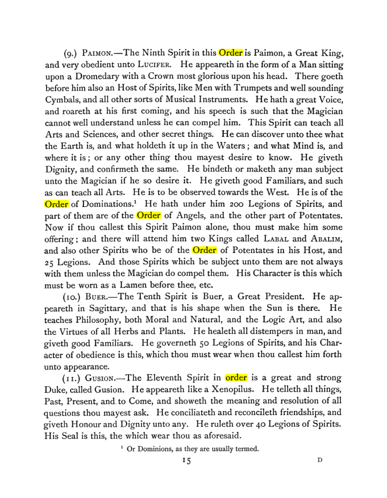 Original scan of The Goetia, PDF page 29