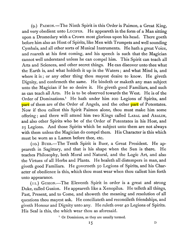 Original scan of The Goetia, PDF page 29
