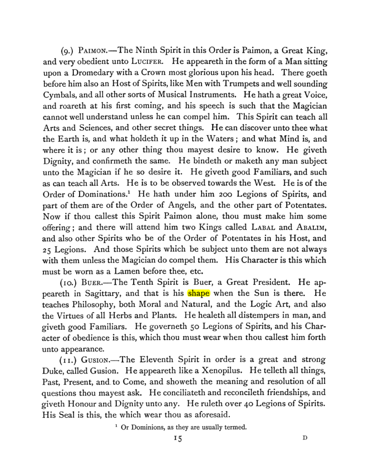 Original scan of The Goetia, PDF page 29