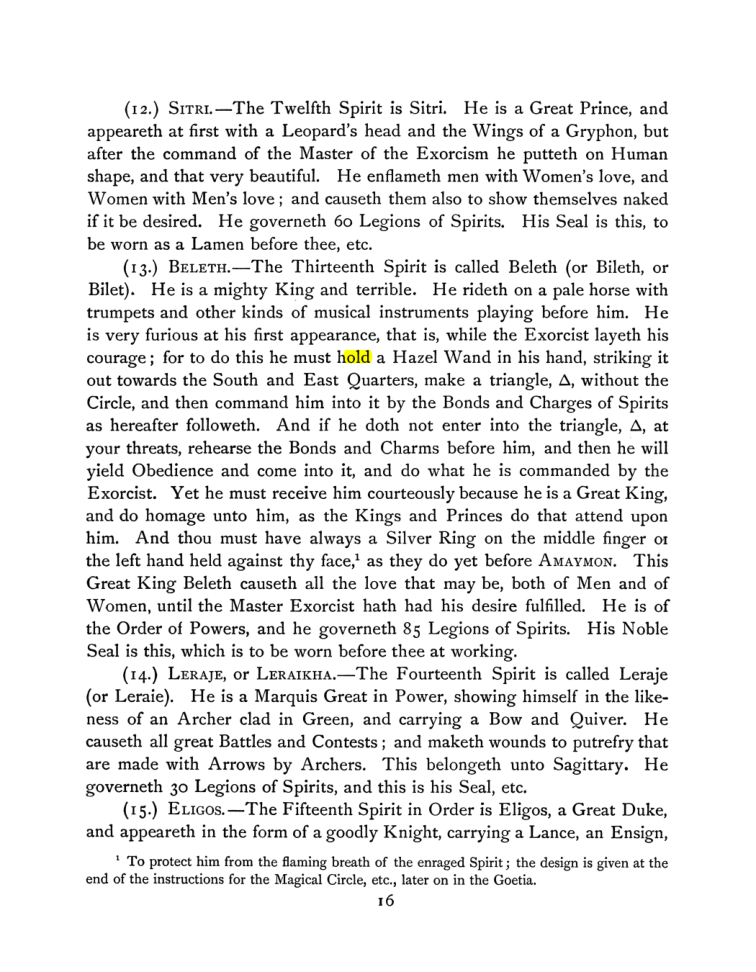 Original scan of The Goetia, PDF page 30