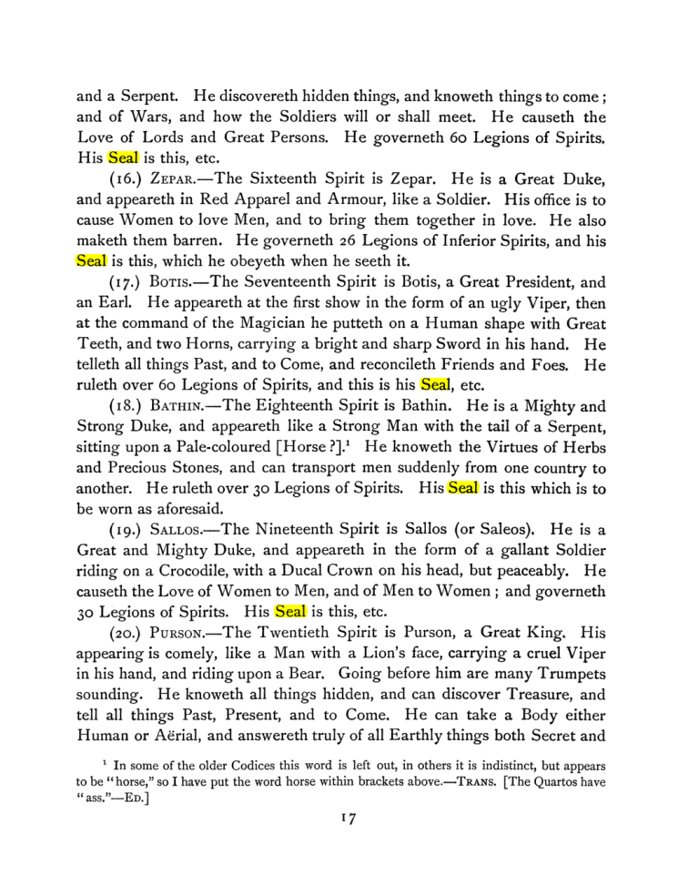 Original scan of The Goetia, PDF page 31
