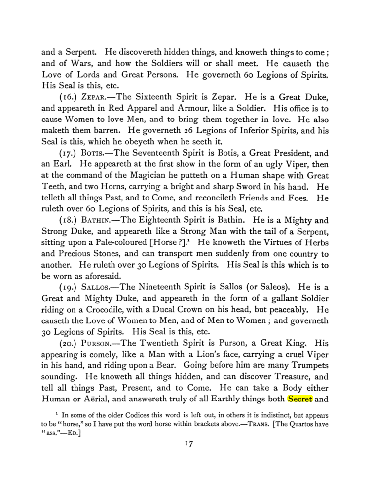 Original scan of The Goetia, PDF page 31