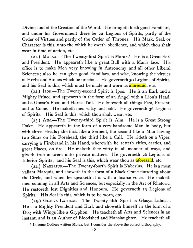 Original scan of The Goetia, PDF page 32