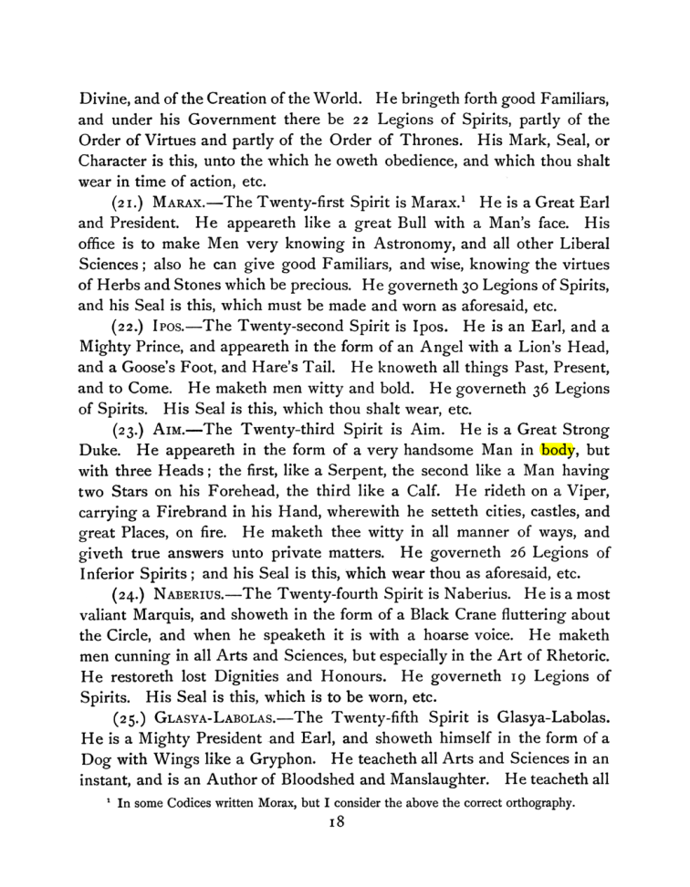 Original scan of The Goetia, PDF page 32