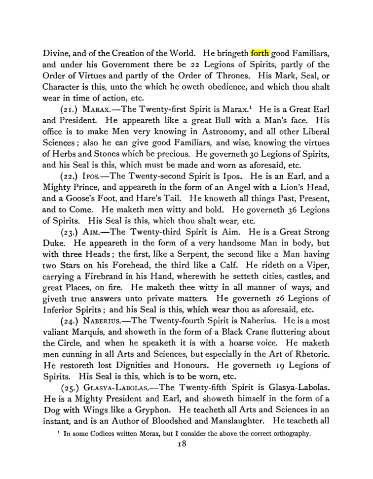Original scan of The Goetia, PDF page 32