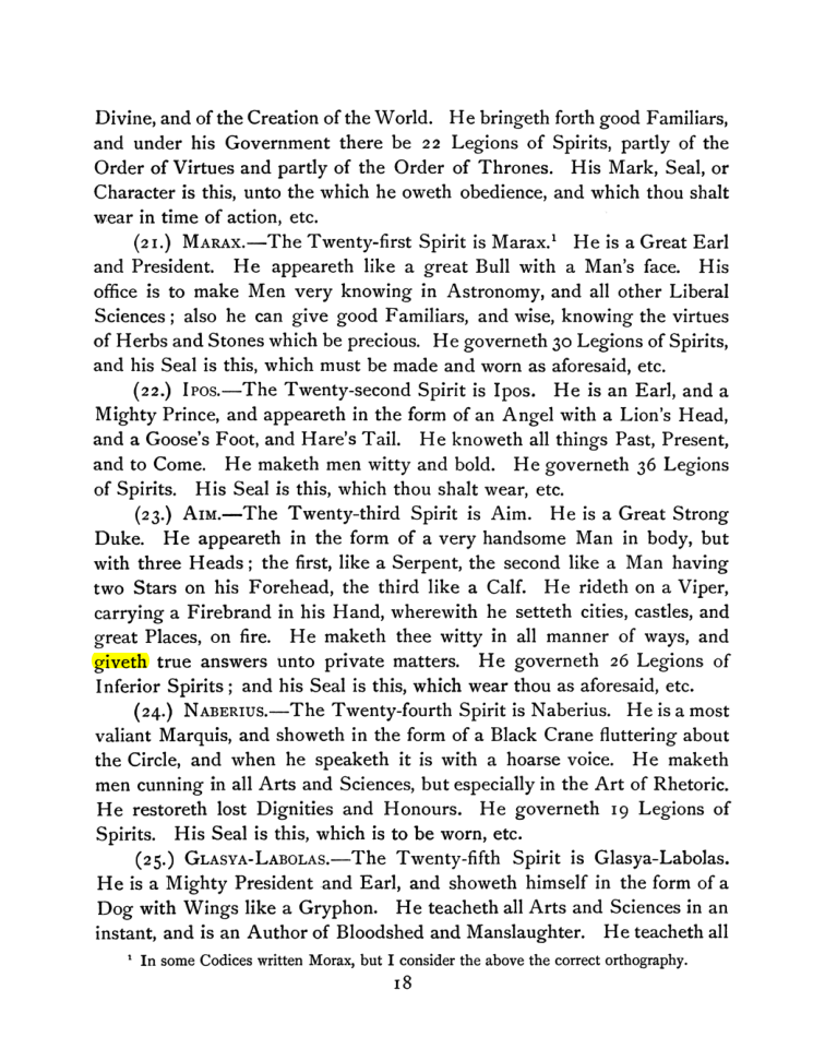 Original scan of The Goetia, PDF page 32