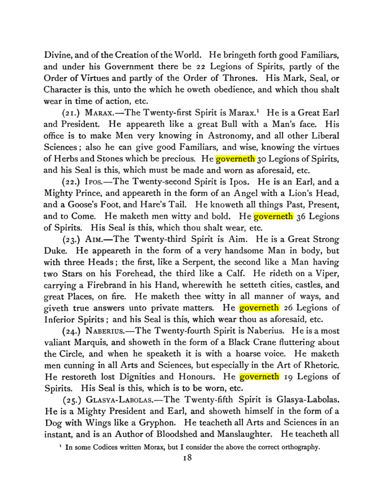 Original scan of The Goetia, PDF page 32