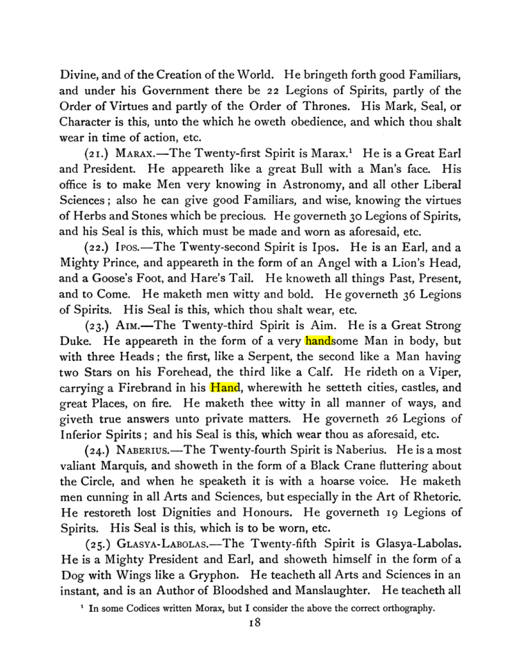 Original scan of The Goetia, PDF page 32