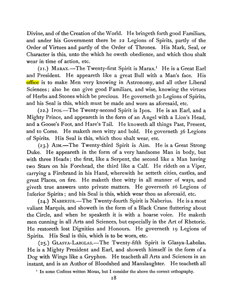 Original scan of The Goetia, PDF page 32
