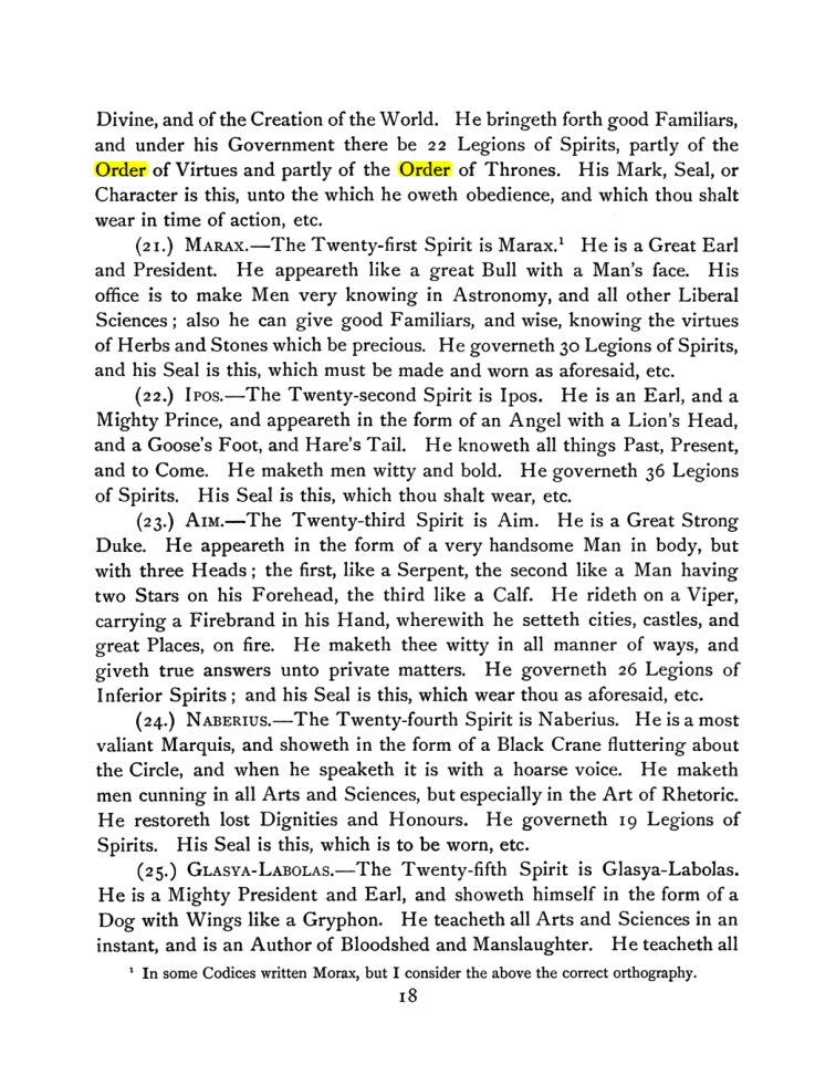 Original scan of The Goetia, PDF page 32