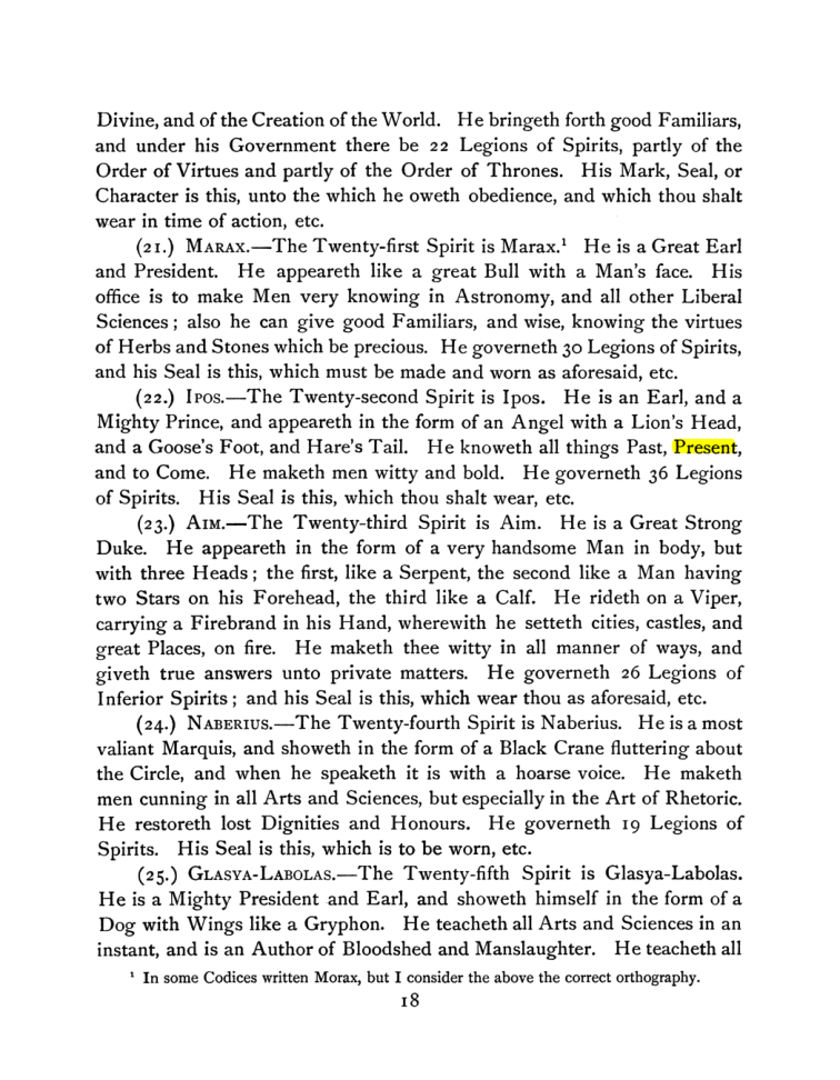 Original scan of The Goetia, PDF page 32