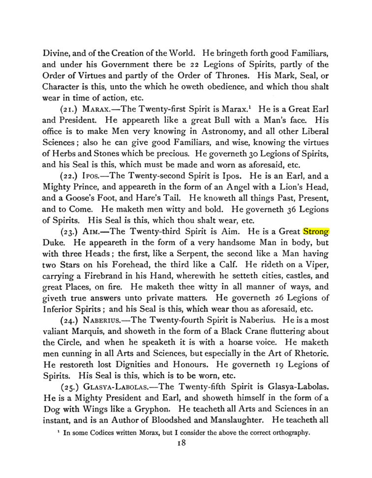 Original scan of The Goetia, PDF page 32