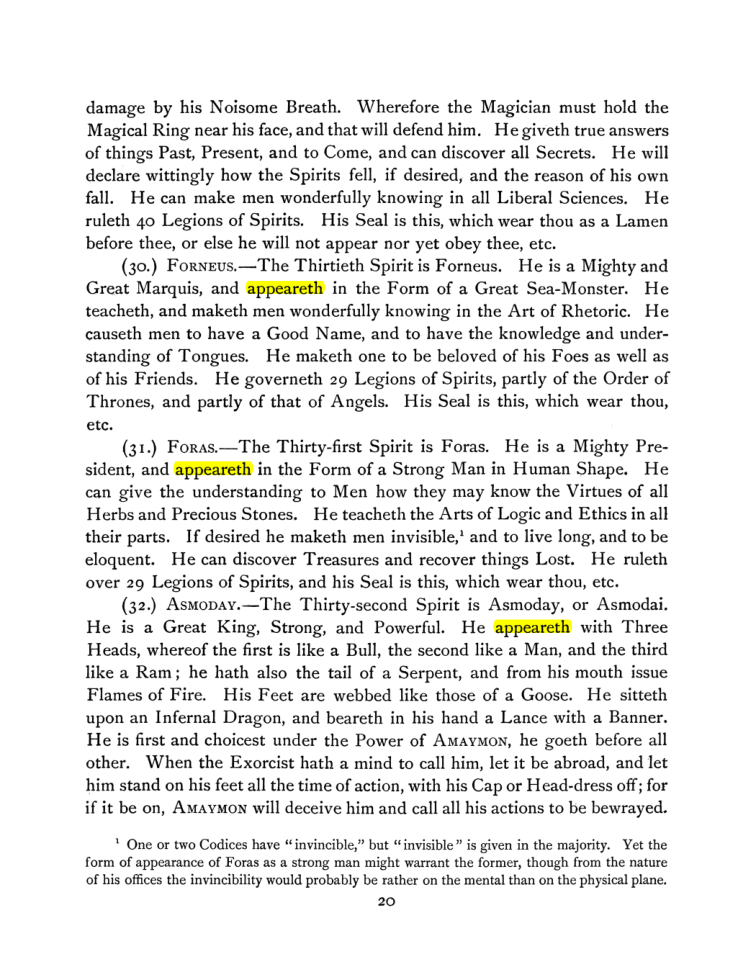 Original scan of The Goetia, PDF page 34