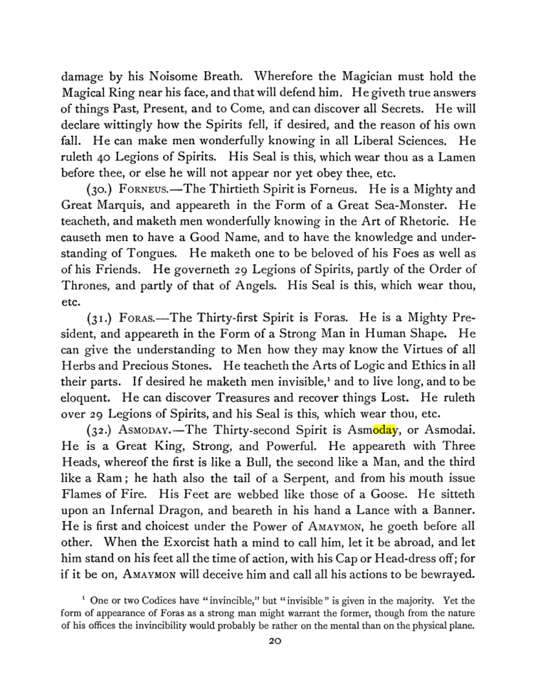 Original scan of The Goetia, PDF page 34