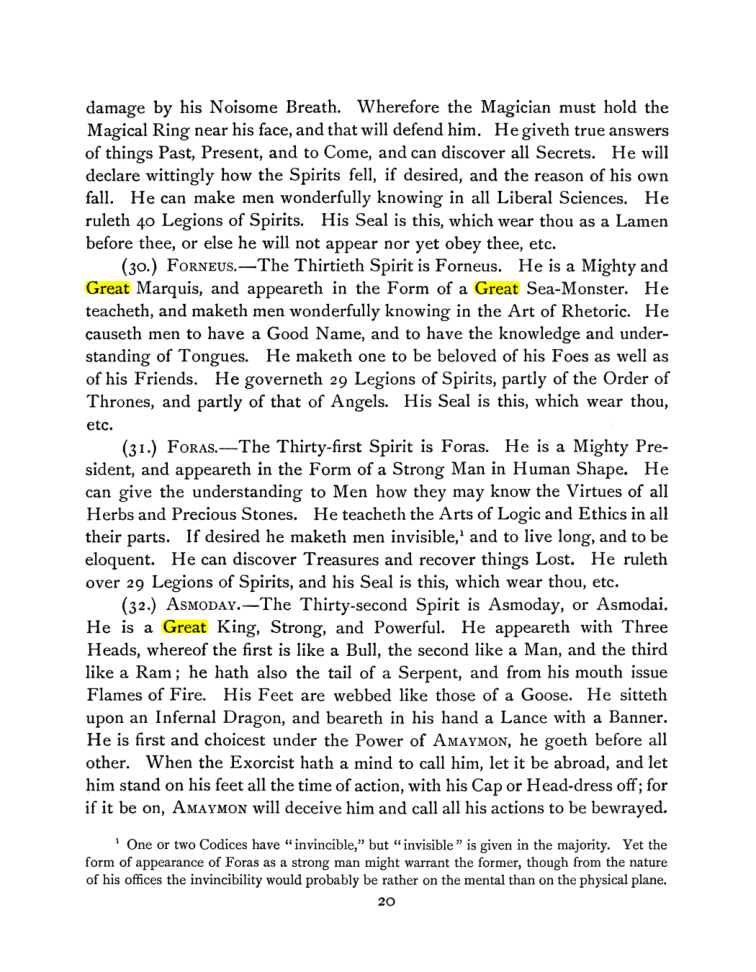 Original scan of The Goetia, PDF page 34