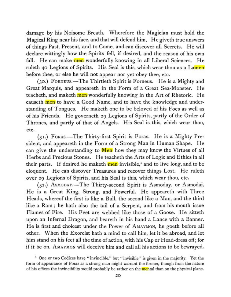 Original scan of The Goetia, PDF page 34