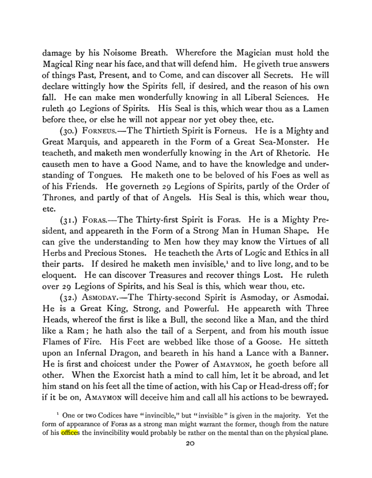 Original scan of The Goetia, PDF page 34