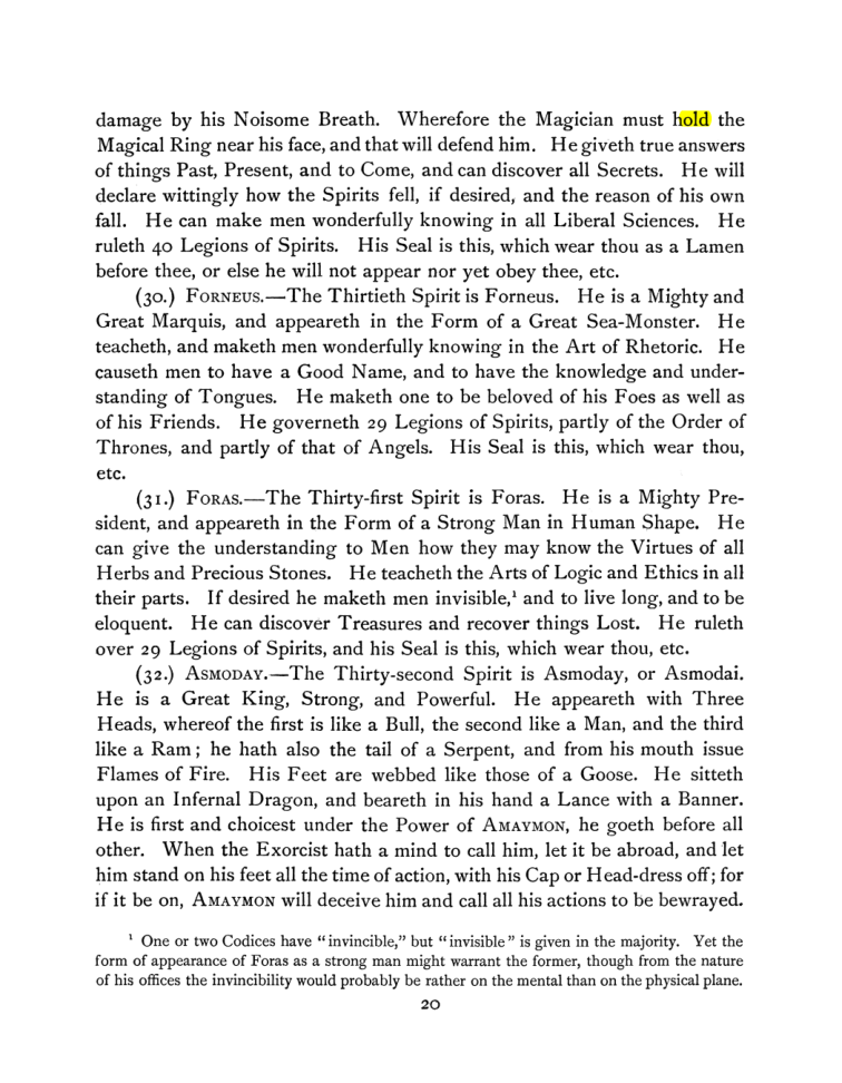 Original scan of The Goetia, PDF page 34