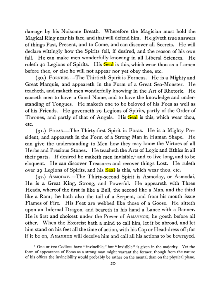 Original scan of The Goetia, PDF page 34