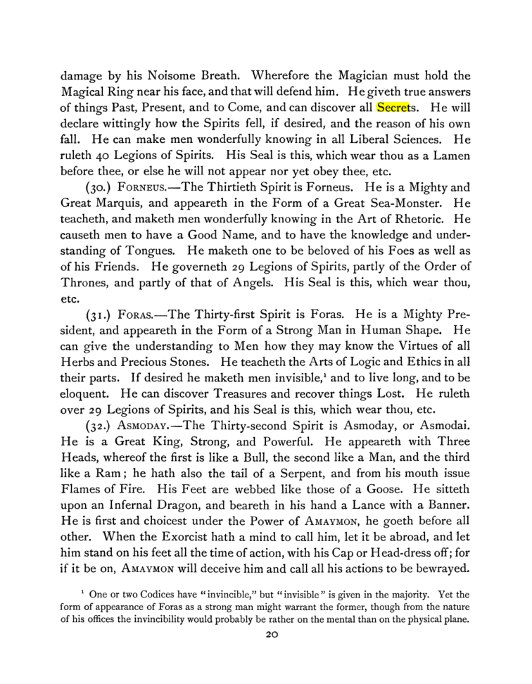 Original scan of The Goetia, PDF page 34