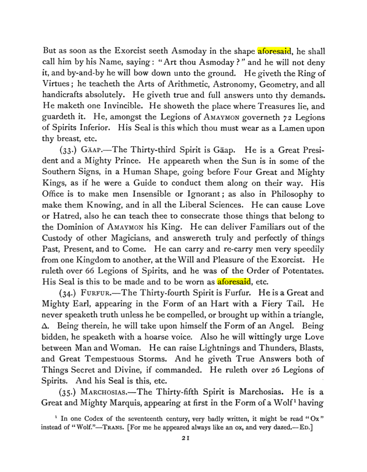 Original scan of The Goetia, PDF page 35