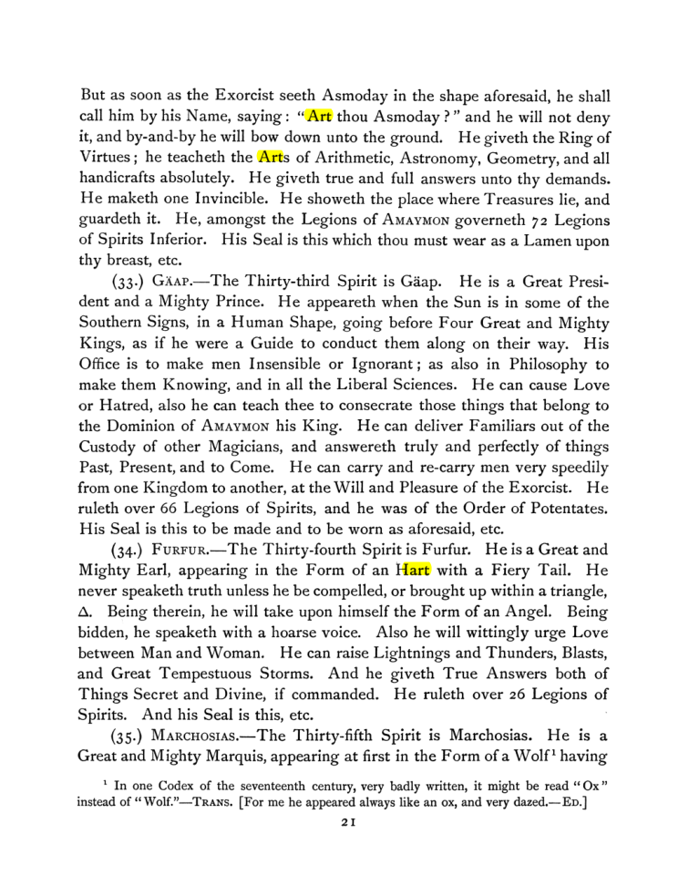 Original scan of The Goetia, PDF page 35