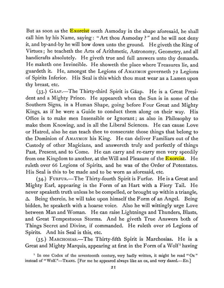 Original scan of The Goetia, PDF page 35