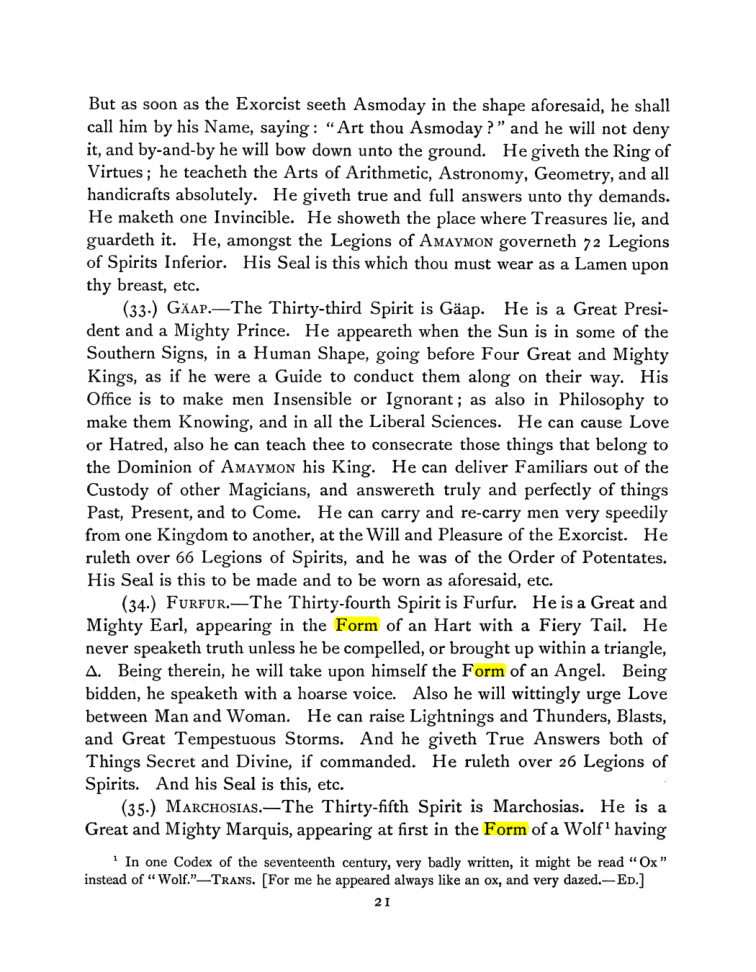 Original scan of The Goetia, PDF page 35