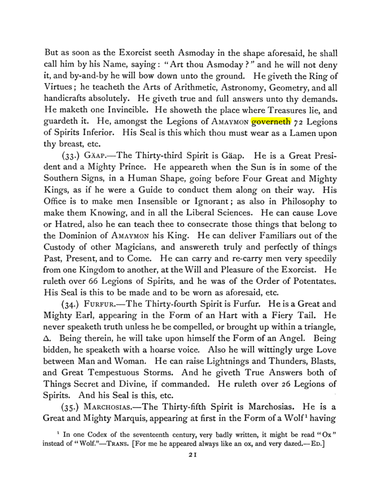 Original scan of The Goetia, PDF page 35