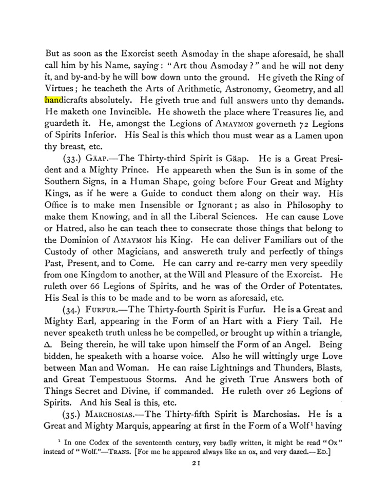 Original scan of The Goetia, PDF page 35