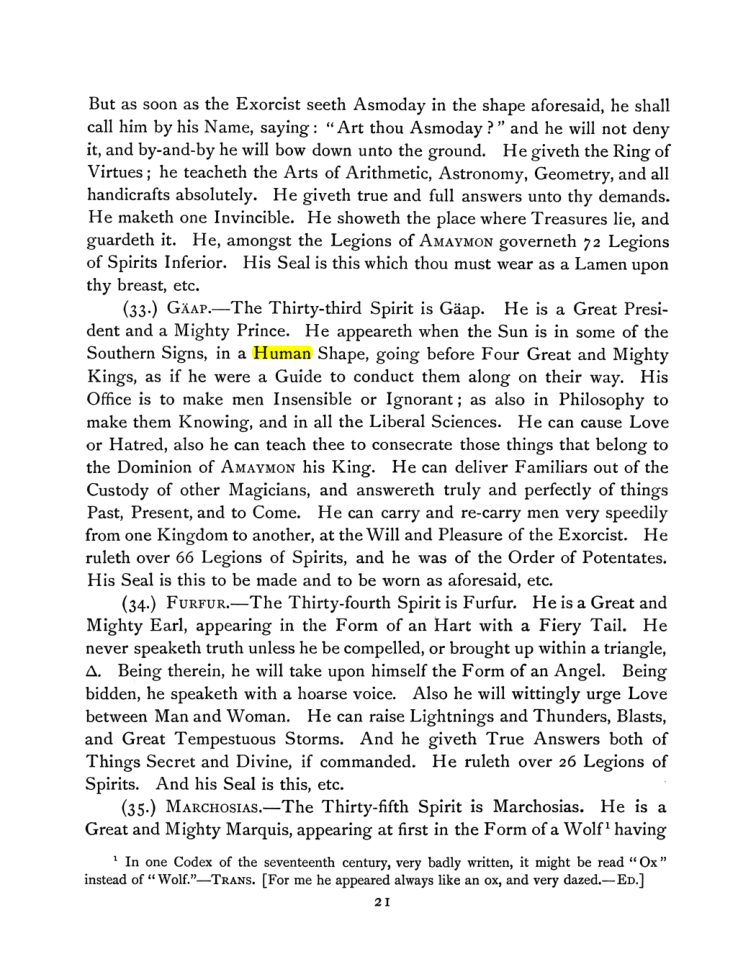 Original scan of The Goetia, PDF page 35