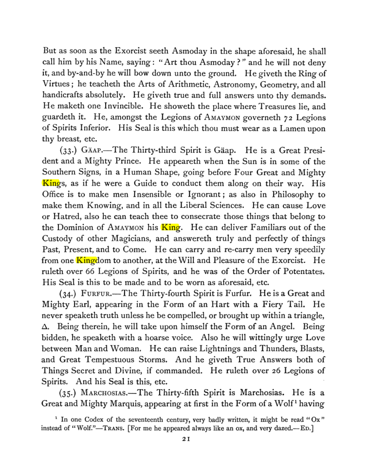 Original scan of The Goetia, PDF page 35