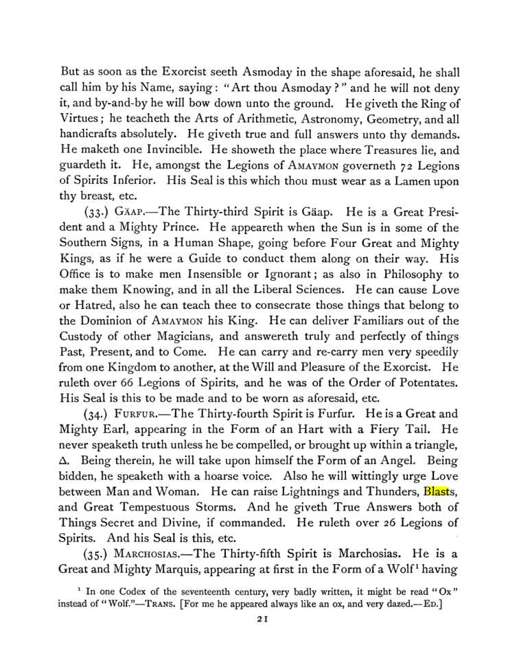 Original scan of The Goetia, PDF page 35