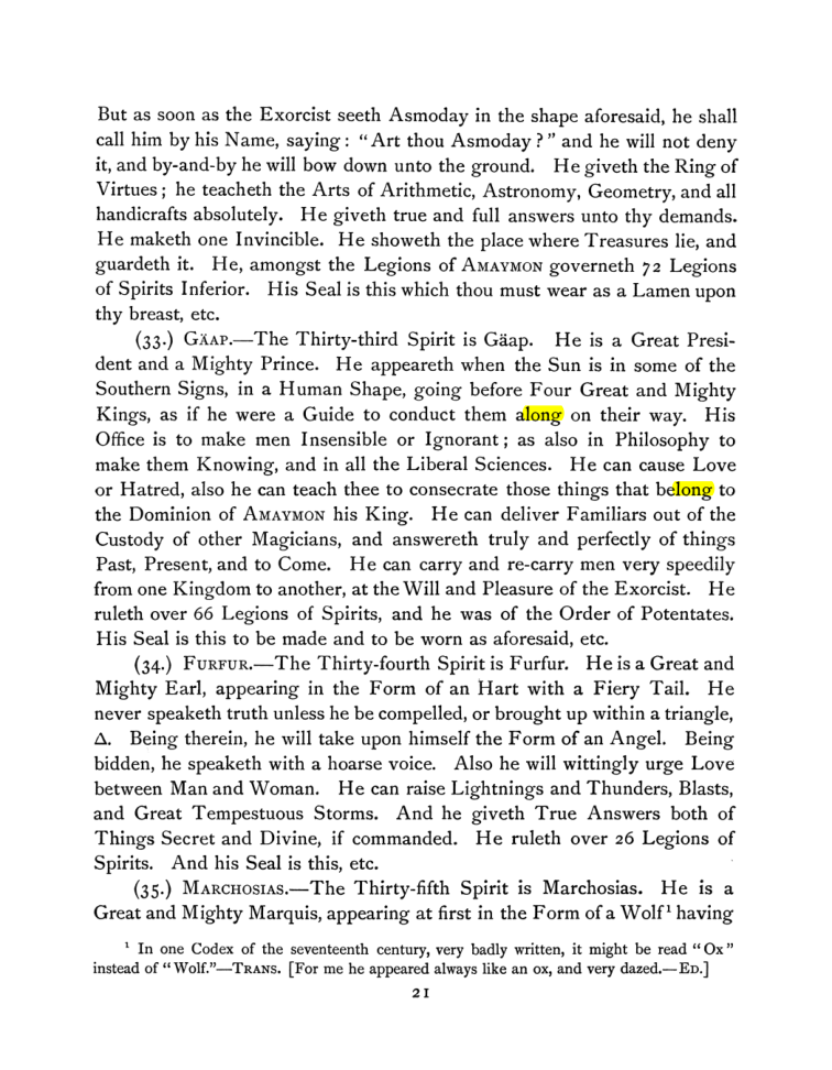Original scan of The Goetia, PDF page 35