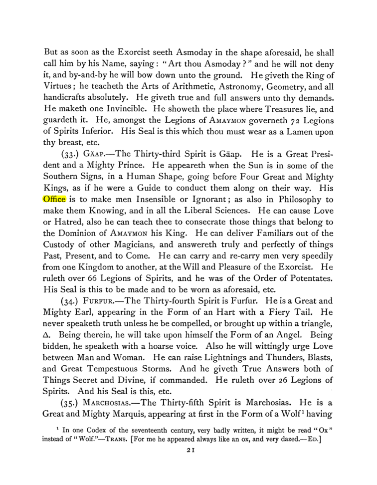 Original scan of The Goetia, PDF page 35