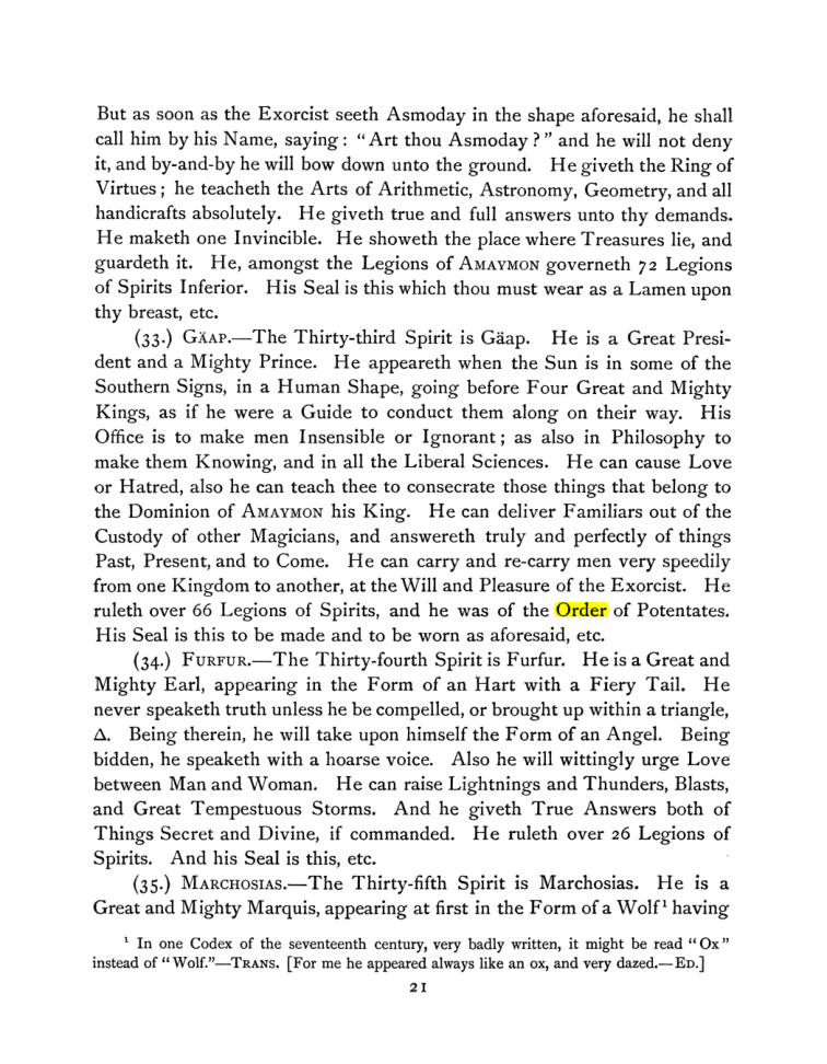 Original scan of The Goetia, PDF page 35