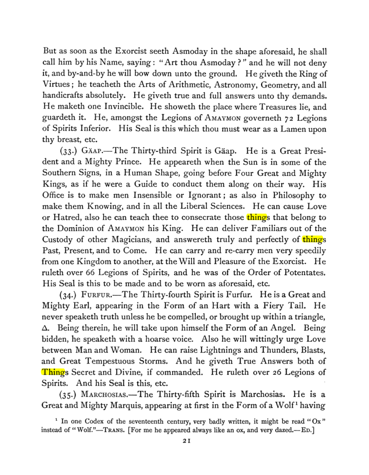 Original scan of The Goetia, PDF page 35