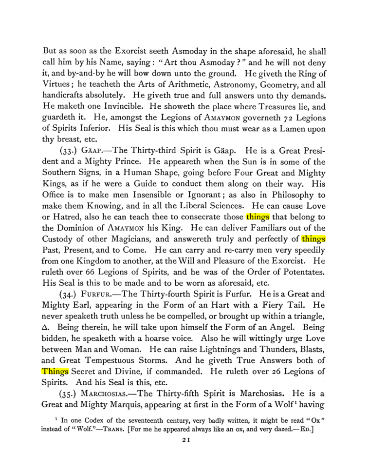 Original scan of The Goetia, PDF page 35